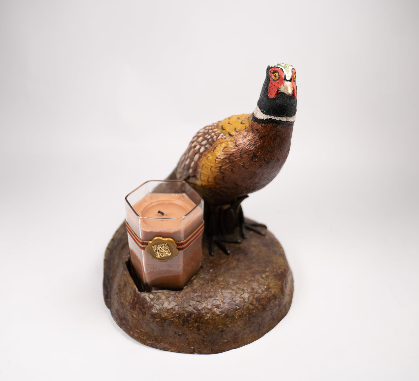 Vintage Pheasant Sculpture with Candle. Lot #77