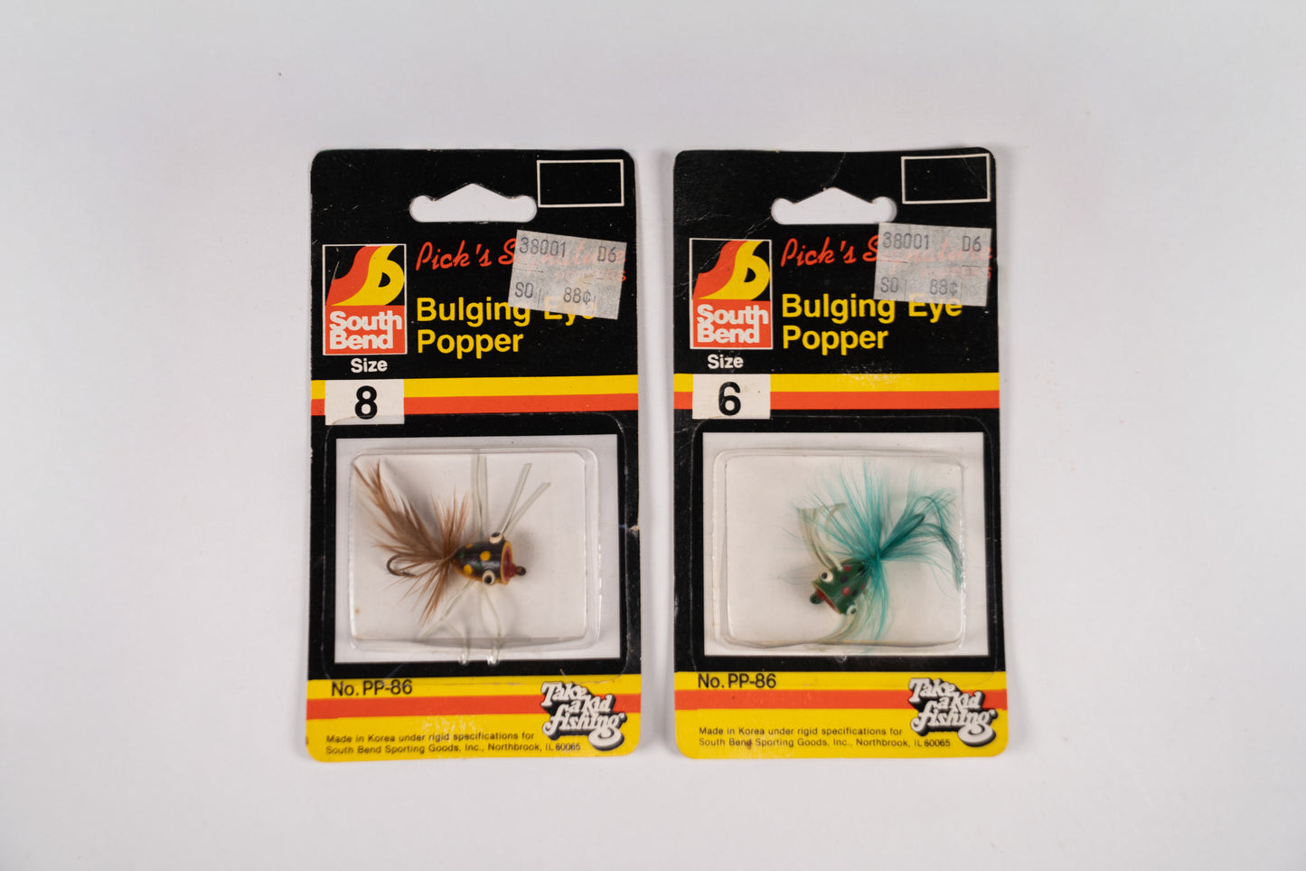 Vintage South Bend Bulging Eye Popper Lures (2). Lot #90
