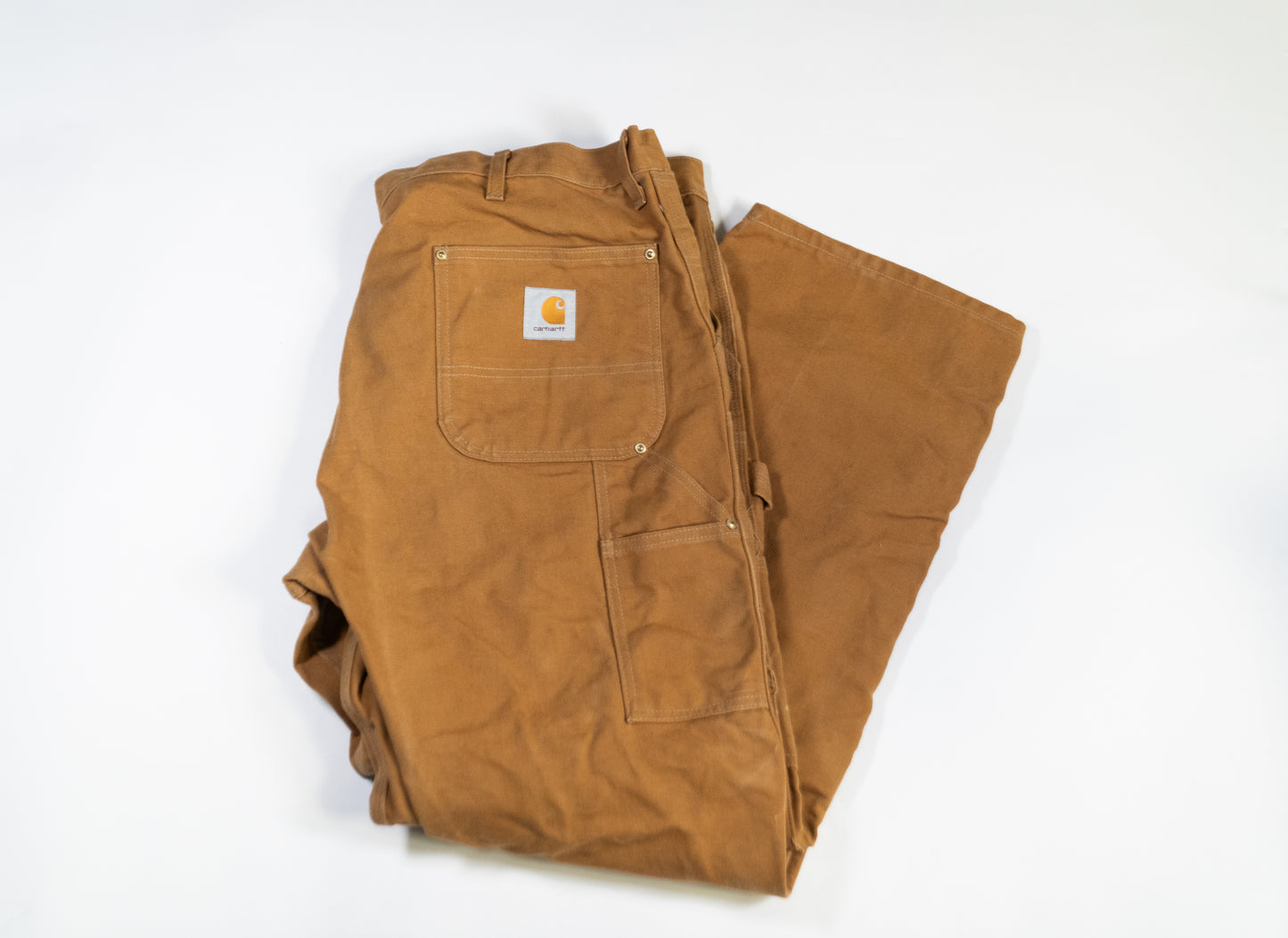 Carhartt Brown Canvas Double Knee Pants. Lot #98