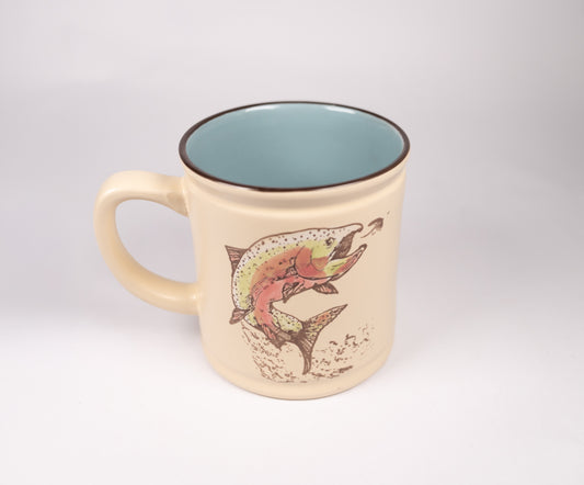 Leaping Trout Mug. Lot #80