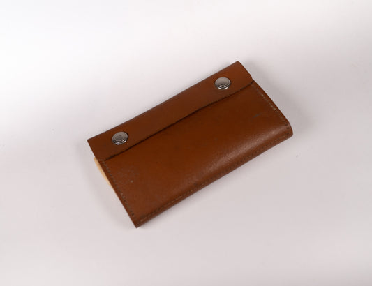 Vintage Leather Fly Fishing Wallet with flies. Lot #81