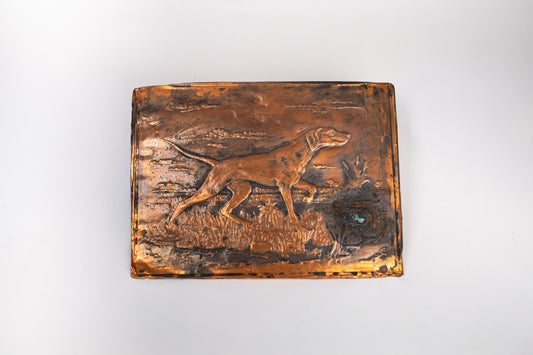Vintage Copper Stamping of Bird Dog. Lot #104