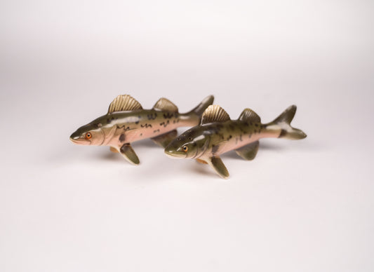 Vintage Walleye Salt & Pepper Shakers. Lot #100