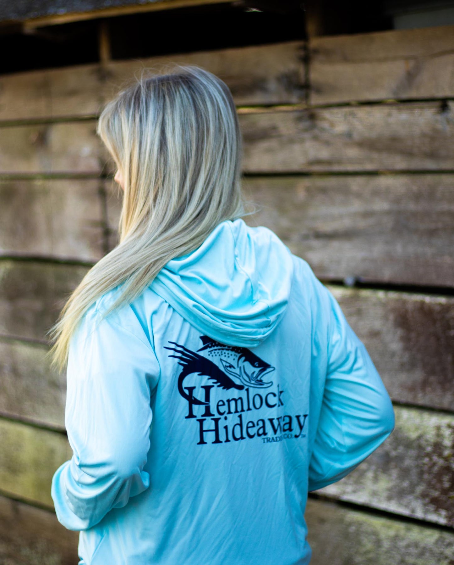 Hemlock Hideaway Logo SPF 50 Hooded Fishing Shirt (2 colors available)